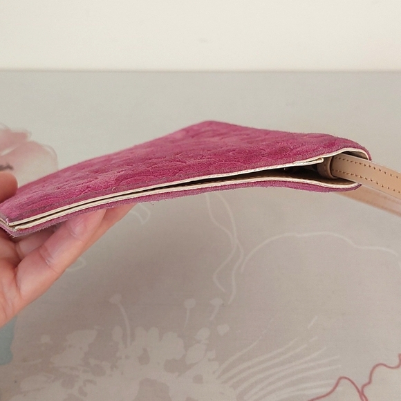 Vintage celine pink suede leather wallet - Picture 6 of 14